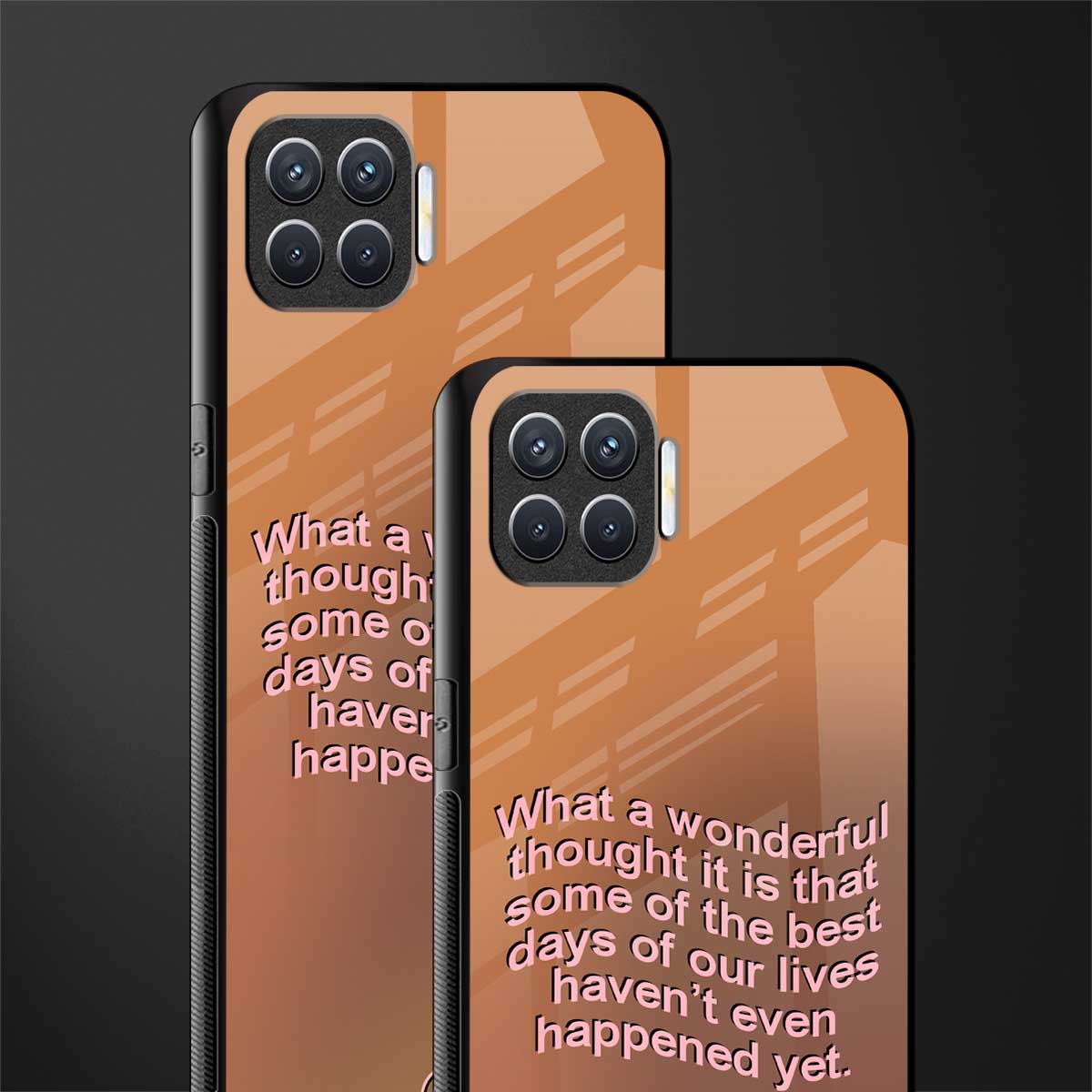 wonderful thought glass case for oppo f17 pro image-2