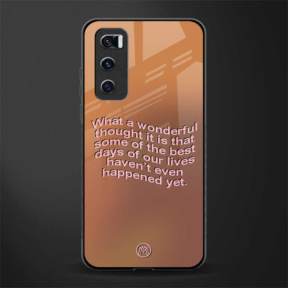 wonderful thought glass case for vivo v20 se image