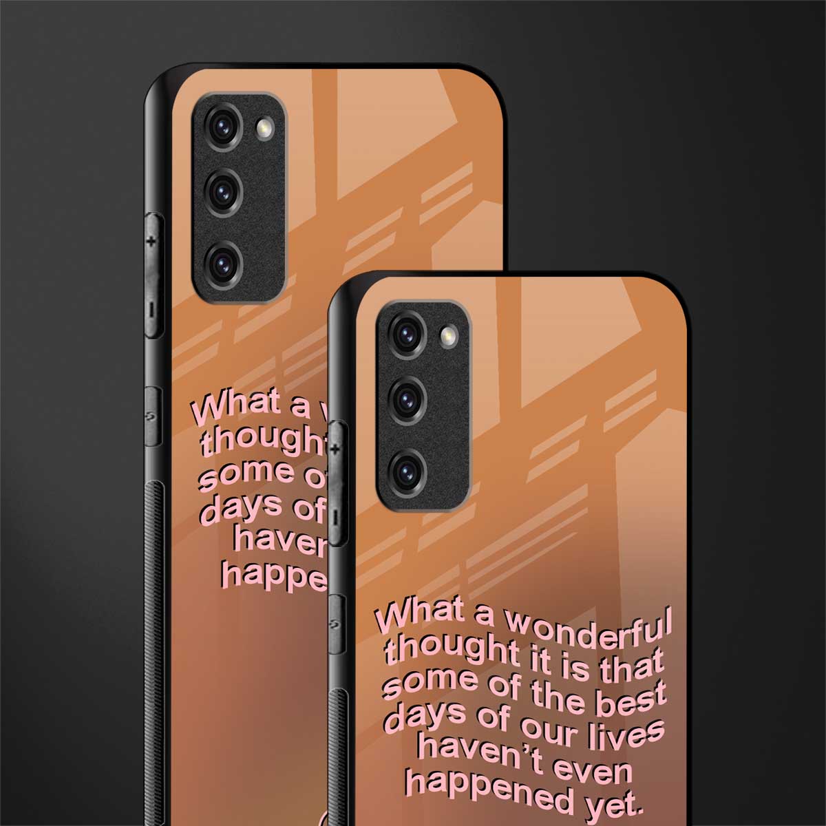 wonderful thought glass case for samsung galaxy s20 fe image-2