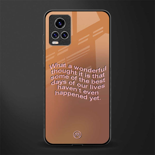 wonderful thought glass case for vivo v20 pro image