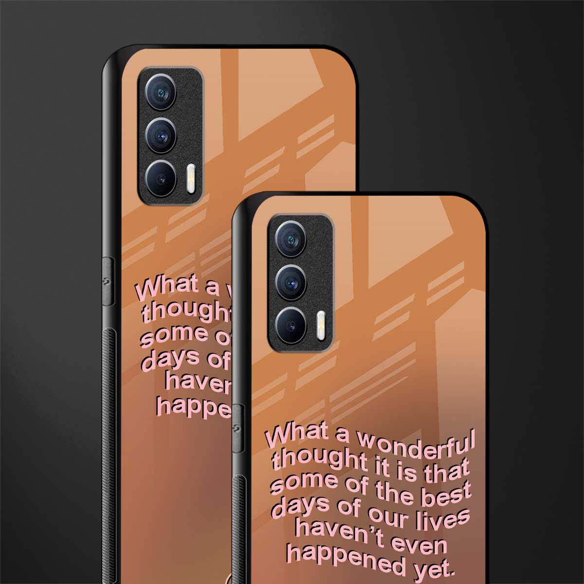 wonderful thought glass case for realme x7 image-2