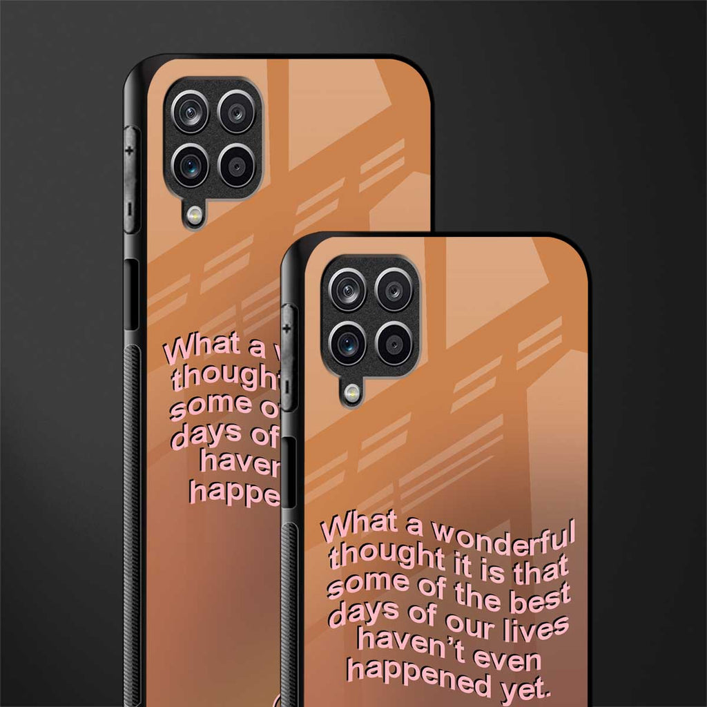 wonderful thought glass case for samsung galaxy a12 image-2