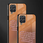 wonderful thought glass case for samsung galaxy a12 image-2