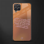 wonderful thought glass case for samsung galaxy a12 image
