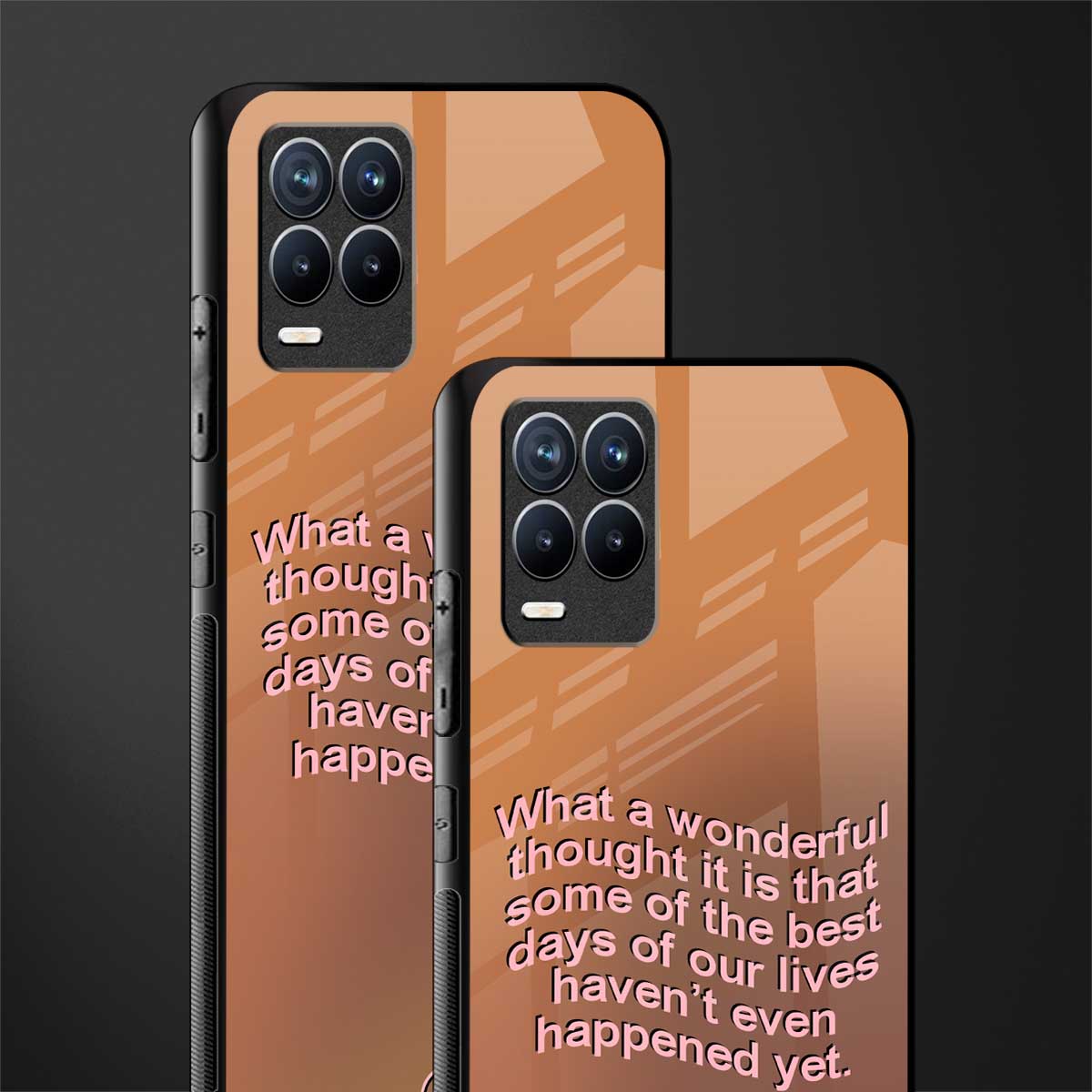 wonderful thought glass case for realme 8 4g image-2
