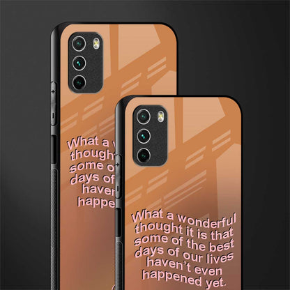 wonderful thought glass case for poco m3 image-2