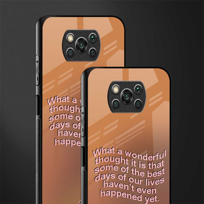 wonderful thought glass case for poco x3 image-2