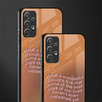 wonderful thought glass case for samsung galaxy a52s 5g image-2
