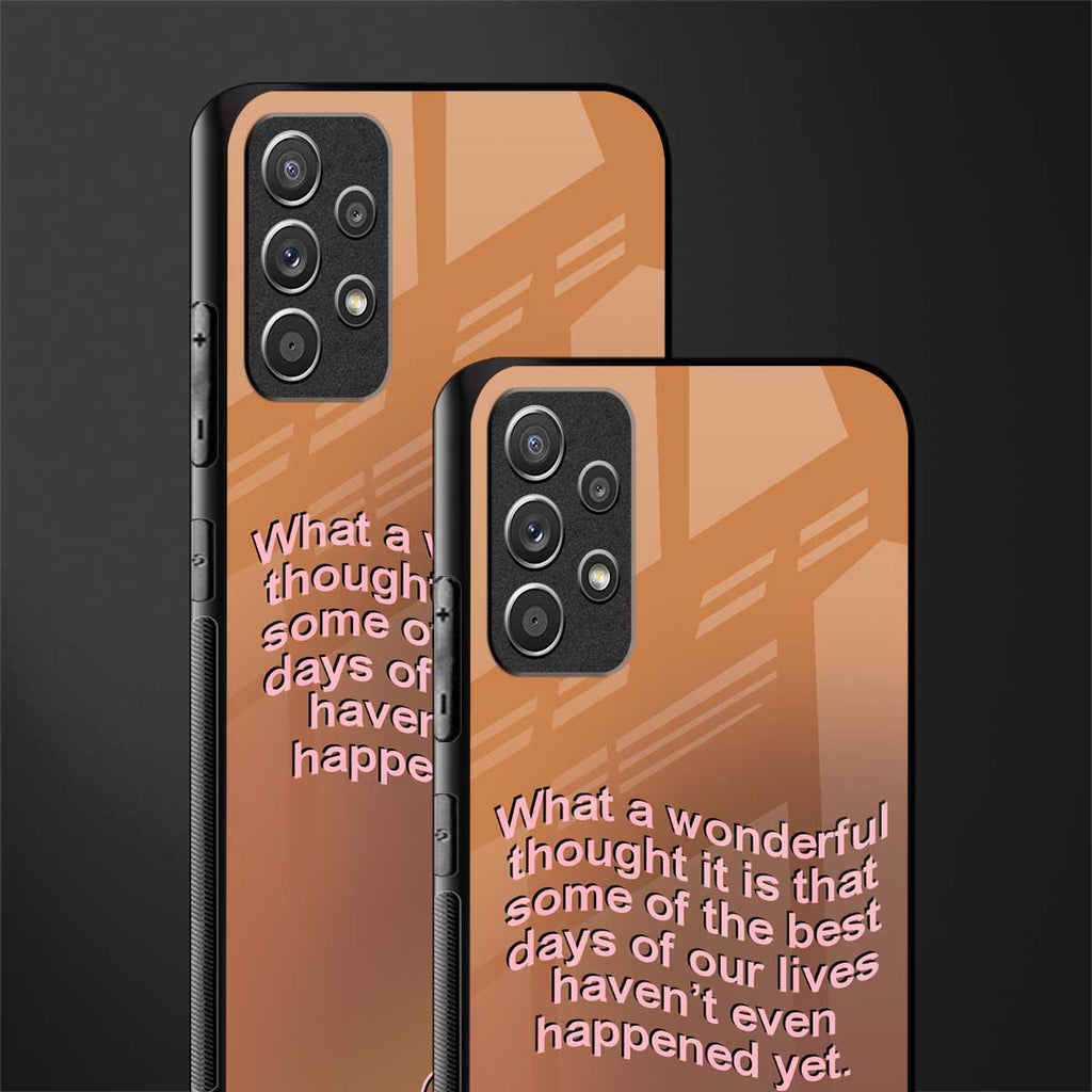 wonderful thought glass case for samsung galaxy a72 image-2