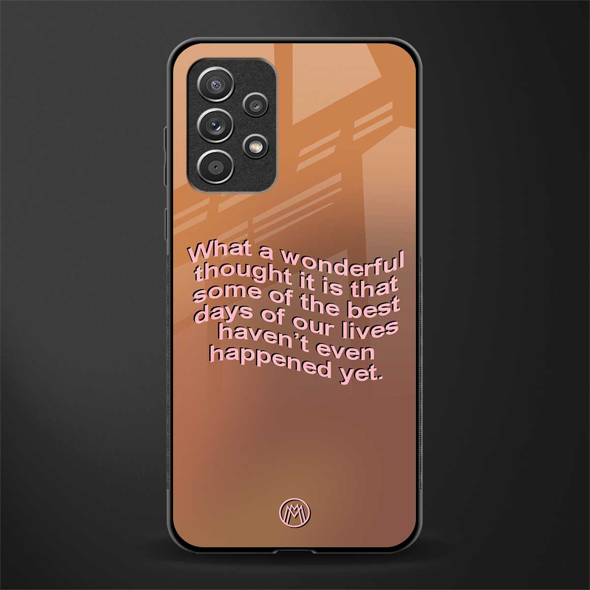 wonderful thought glass case for samsung galaxy a52 image