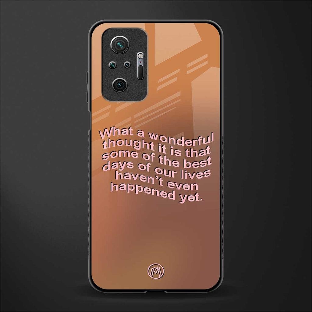 wonderful thought glass case for redmi note 10 pro max image