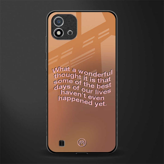 wonderful thought glass case for realme c20 image