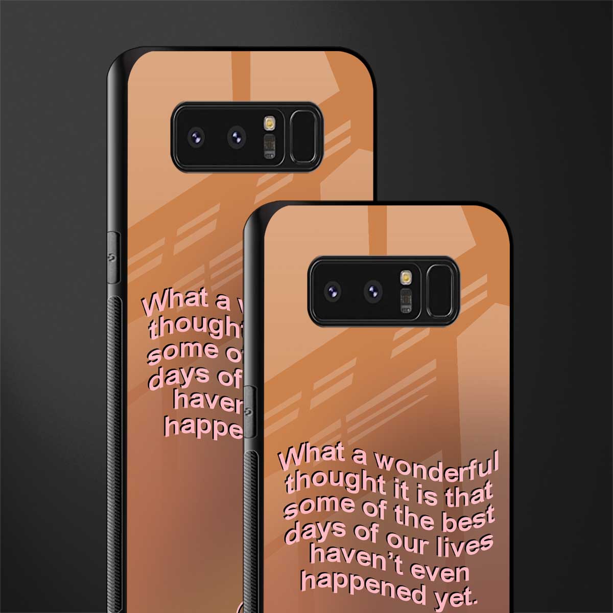 wonderful thought glass case for samsung galaxy note 8 image-2