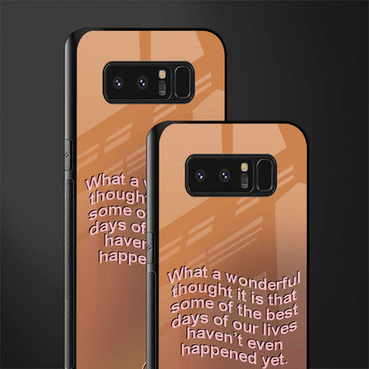 wonderful thought glass case for samsung galaxy note 8 image-2