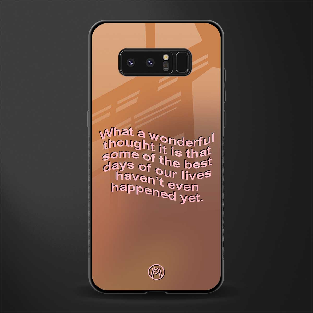 wonderful thought glass case for samsung galaxy note 8 image