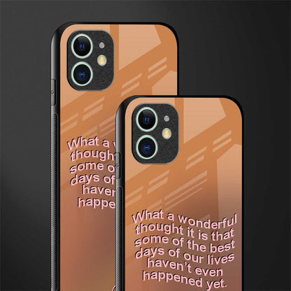 wonderful thought glass case for iphone 11 image-2