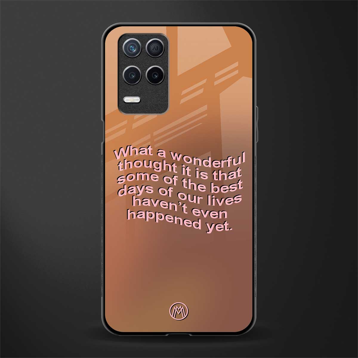 wonderful thought glass case for realme narzo 30 5g image
