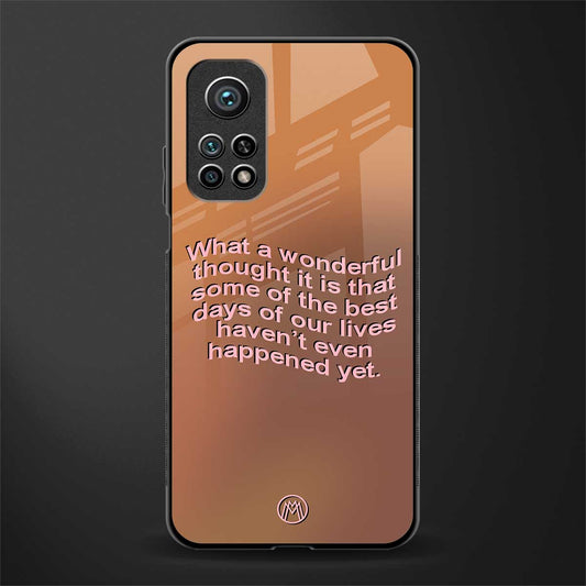 wonderful thought glass case for mi 10t 5g image