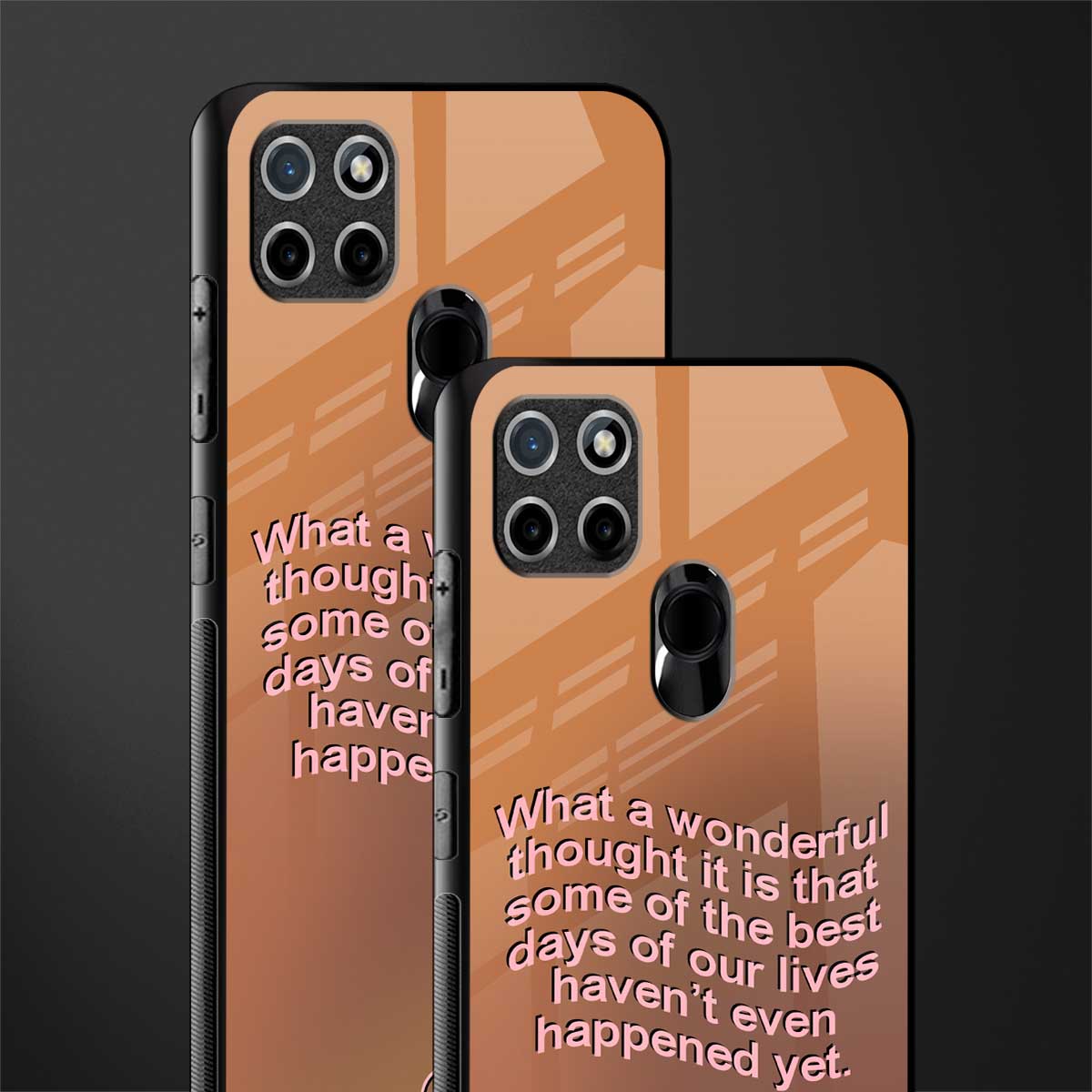 wonderful thought glass case for realme c21 image-2