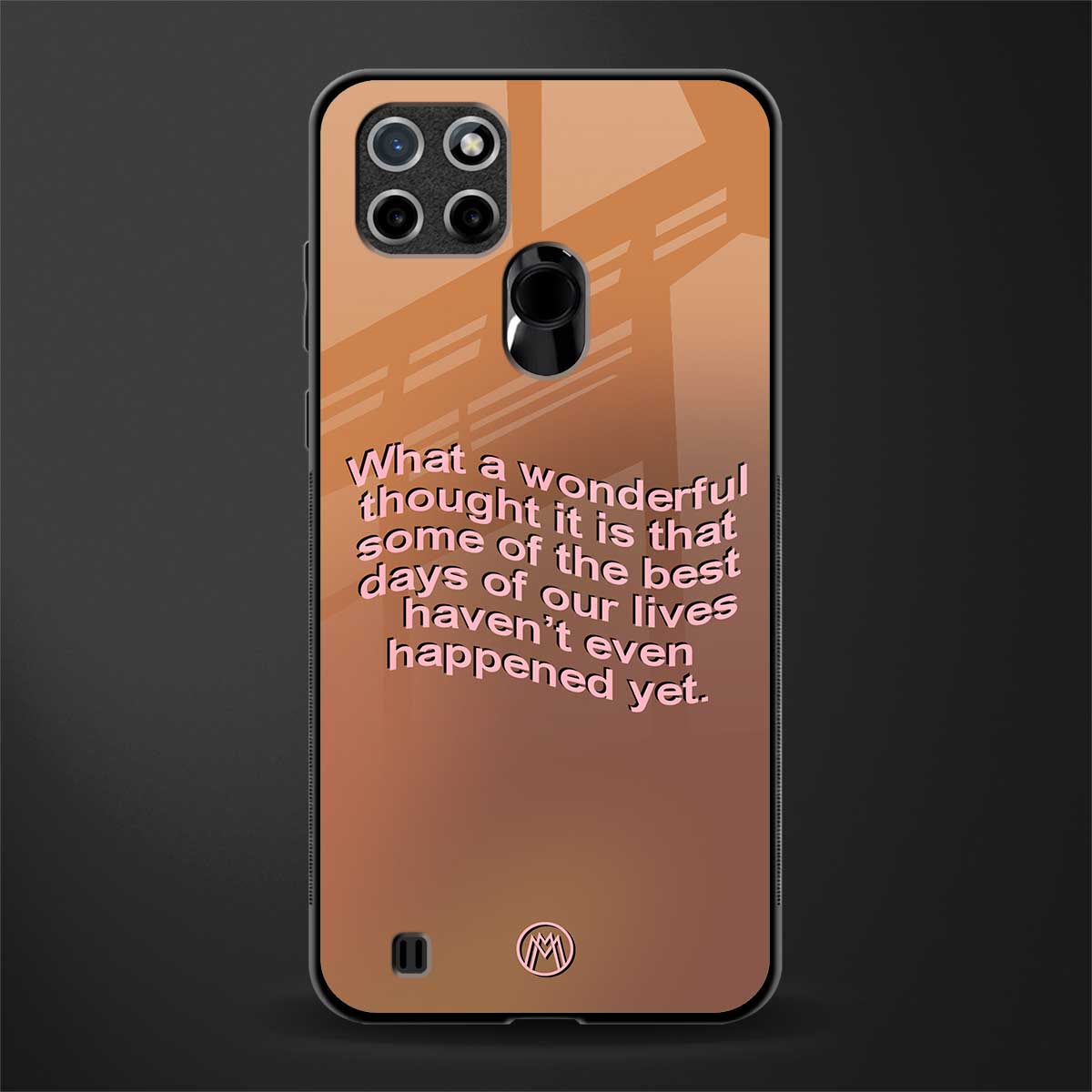 wonderful thought glass case for realme c21 image