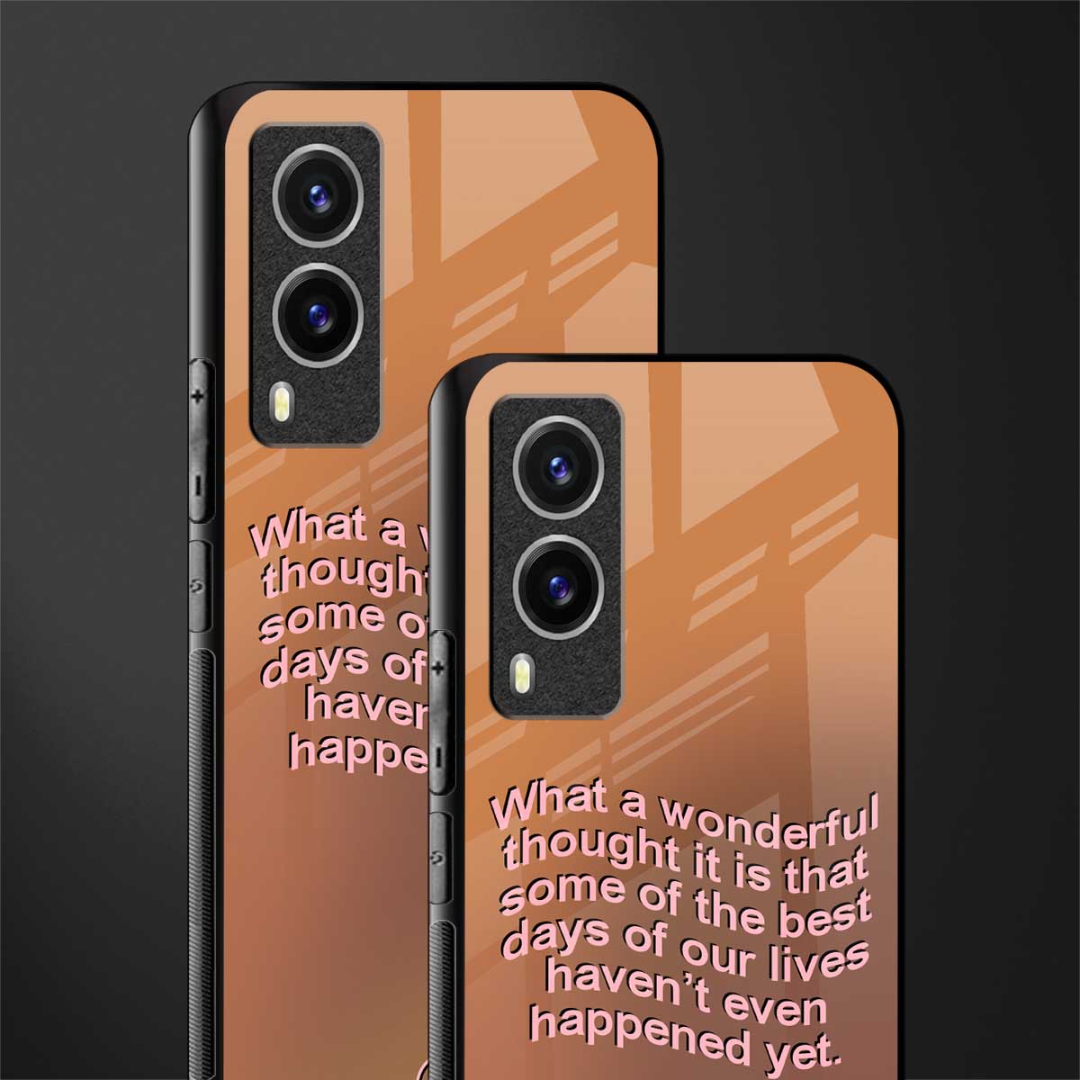 wonderful thought glass case for vivo v21e 5g image-2