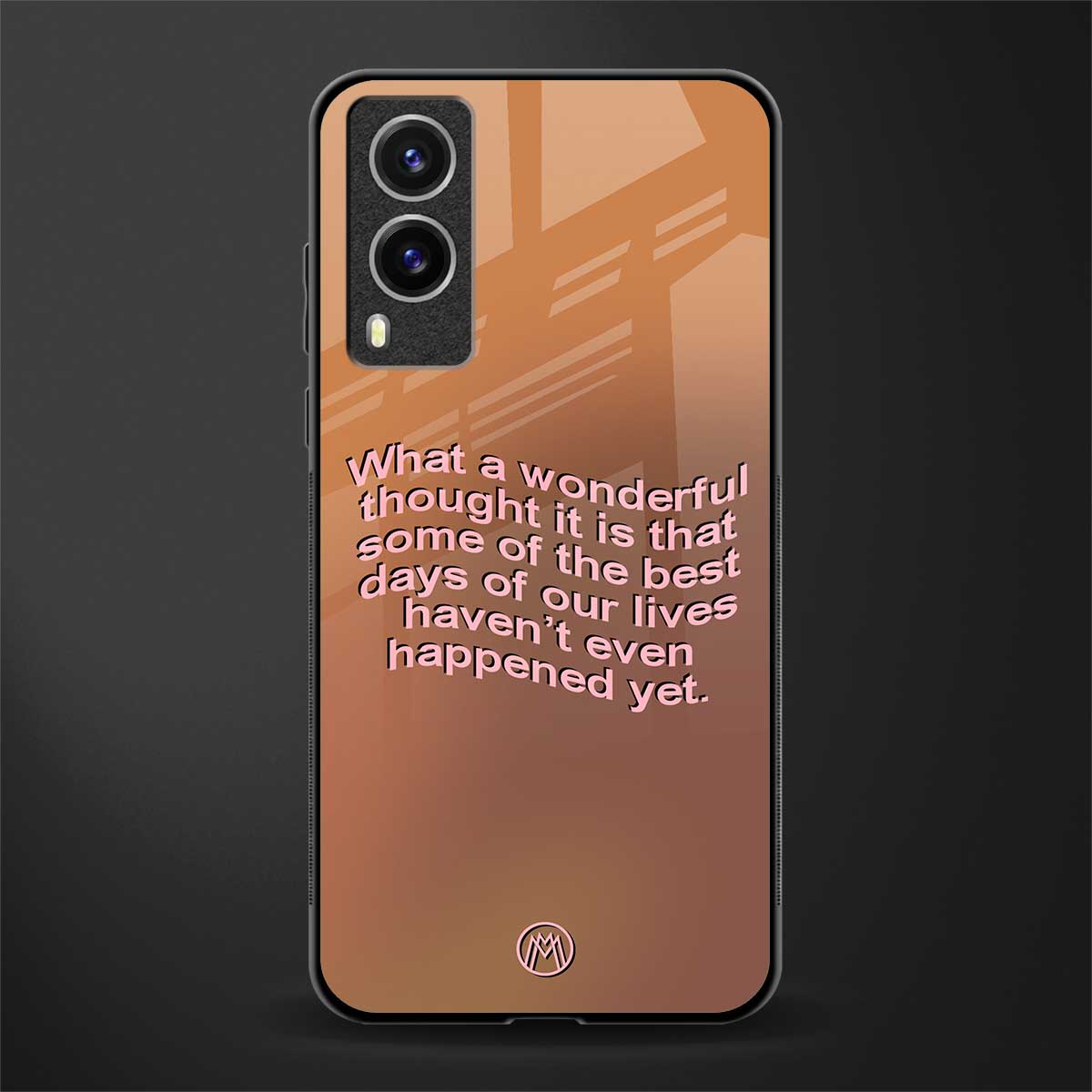 wonderful thought glass case for vivo v21e 5g image