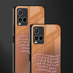 wonderful thought glass case for vivo y21s image-2