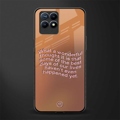 wonderful thought glass case for realme 8i image