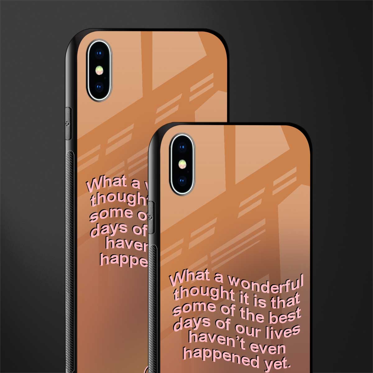 wonderful thought glass case for iphone xs max image-2