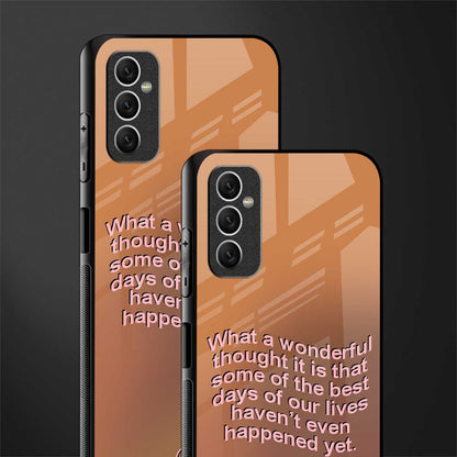 wonderful thought glass case for samsung galaxy m52 5g image-2