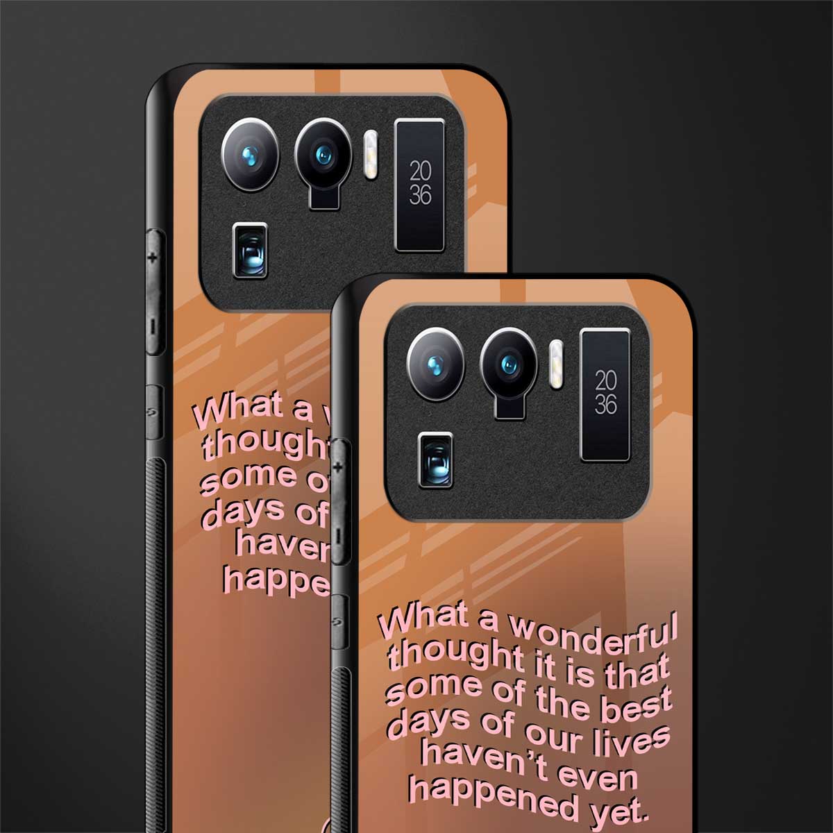 wonderful thought glass case for mi 11 ultra 5g image-2