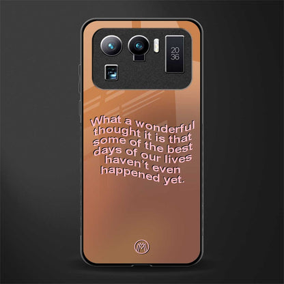 wonderful thought glass case for mi 11 ultra 5g image