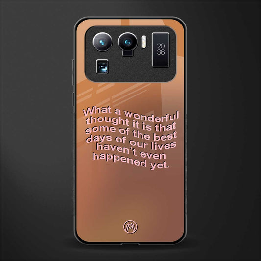 wonderful thought glass case for mi 11 ultra 5g image