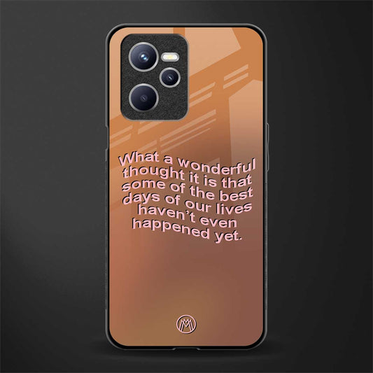 wonderful thought glass case for realme c35 image