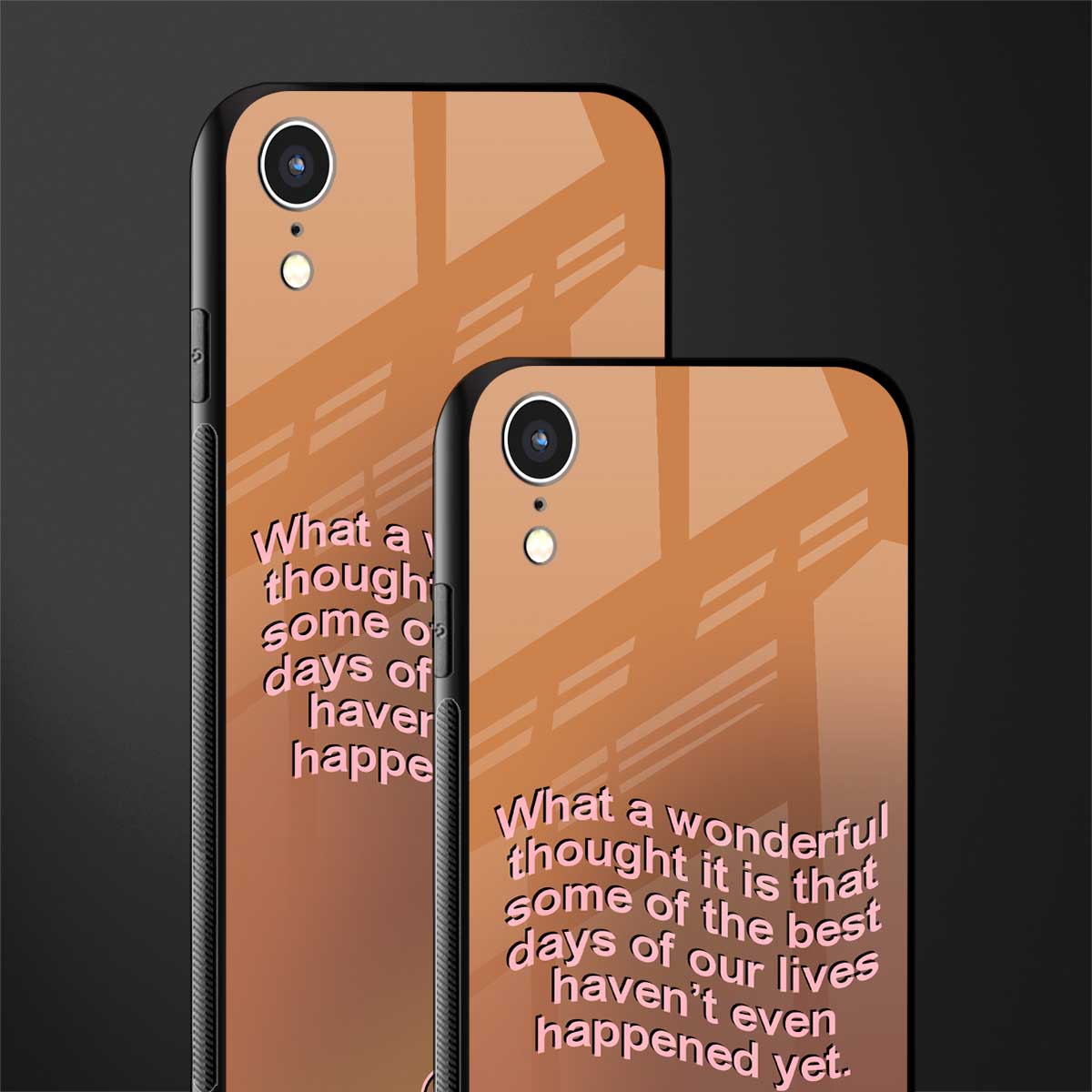 wonderful thought glass case for iphone xr image-2