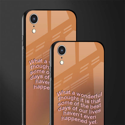 wonderful thought glass case for iphone xr image-2