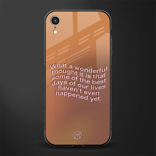 wonderful thought glass case for iphone xr image