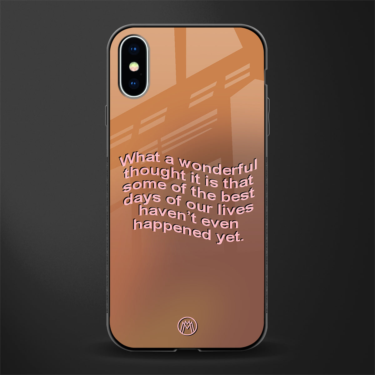 wonderful thought glass case for iphone xs image