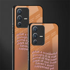 wonderful thought glass case for vivo v23 5g image-2