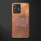 wonderful thought glass case for vivo v23 5g image
