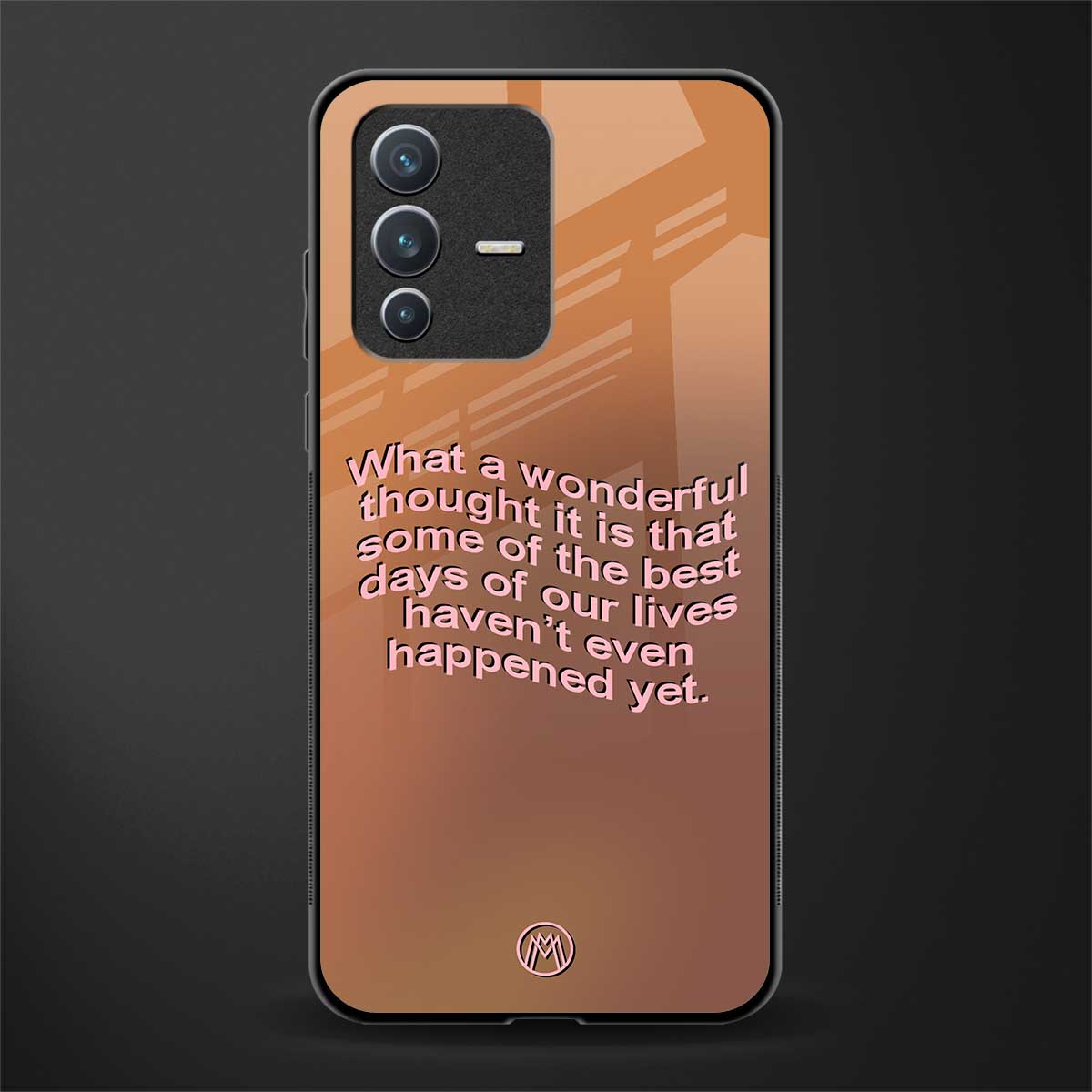 wonderful thought glass case for vivo v23 5g image