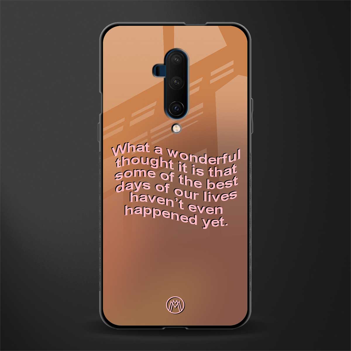 wonderful thought glass case for oneplus 7t pro image