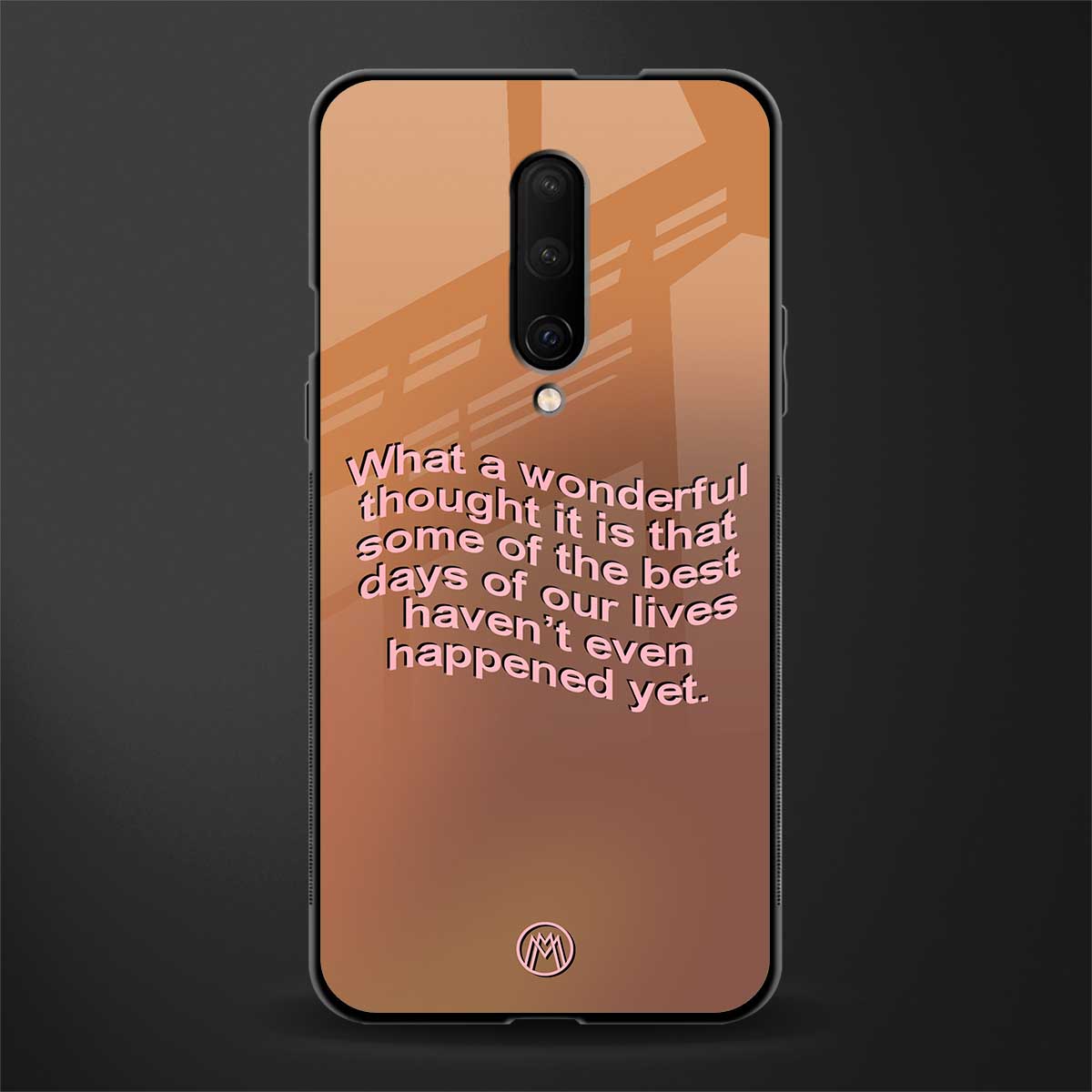 wonderful thought glass case for oneplus 7 pro image