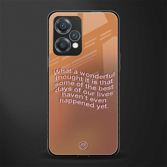 wonderful thought back phone cover | glass case for oneplus nord ce 2 lite 5g