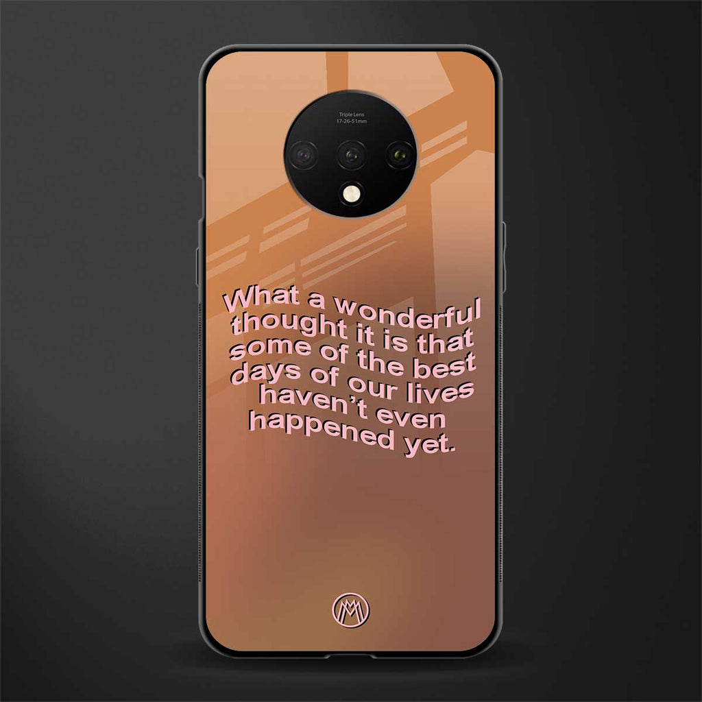 wonderful thought glass case for oneplus 7t image