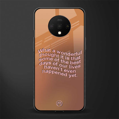 wonderful thought glass case for oneplus 7t image