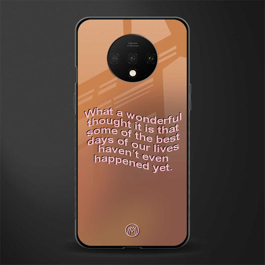 wonderful thought glass case for oneplus 7t image