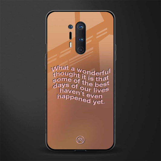 wonderful thought glass case for oneplus 8 pro image