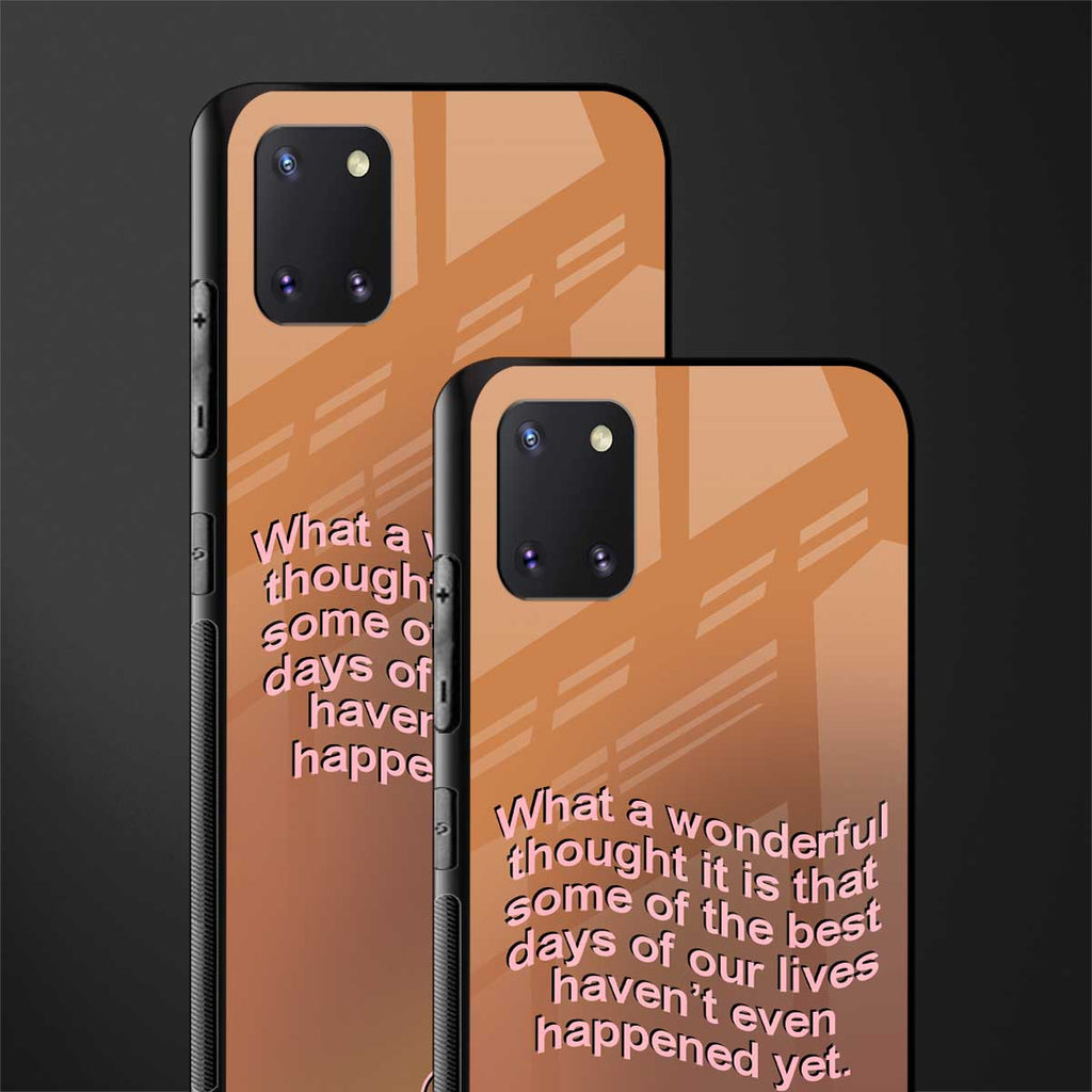 wonderful thought glass case for samsung a81 image-2