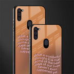 wonderful thought glass case for samsung a11 image-2